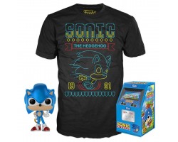 Фигурка и футболка Соник из игры Sonic the Hedgehog
