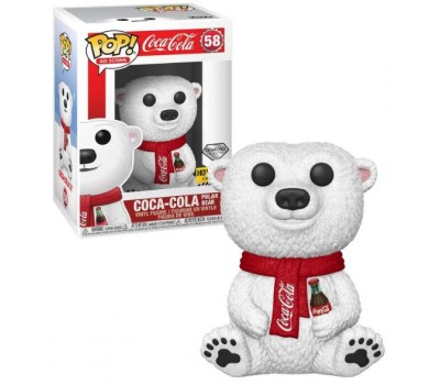 Белый Медведь Coca-Cola блестящий (Эксклюзив Hot Topic) Мятая коробка