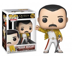 Фредди Меркьюри в желтой куртке (Уэмбли 1986) из группы Queen
